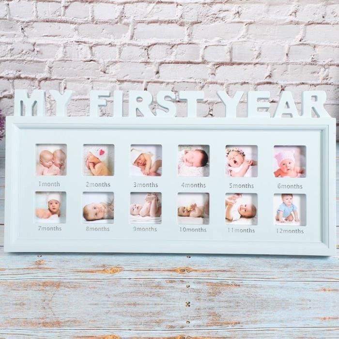 Cadre de souvenir photo bébé souvenirs de bébé ma première année