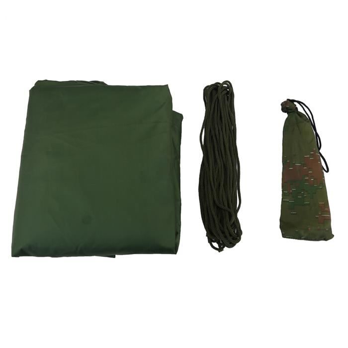 Abri De Tente Extérieur Léger – Bâche Imperméable Anti-UV 3x2,9 M, Tapis De Sol Résistant à L’Humidité – Camping Rando