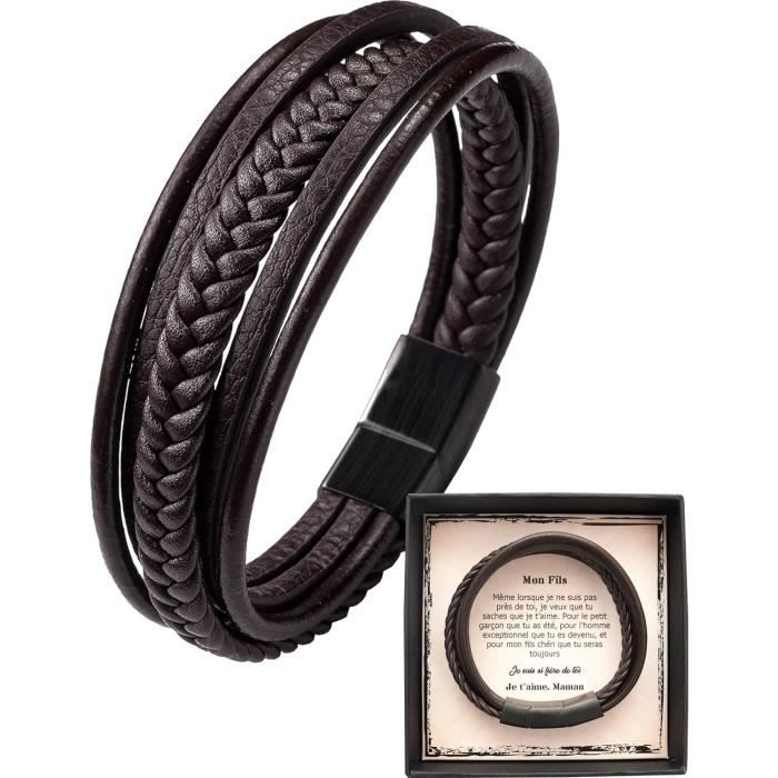 À Mon Papa - Bracelet Personnalisé Avec 2-5 Prénoms Et 1 Photo Bracelet Homme Personnalise En Cuir｜jessemade