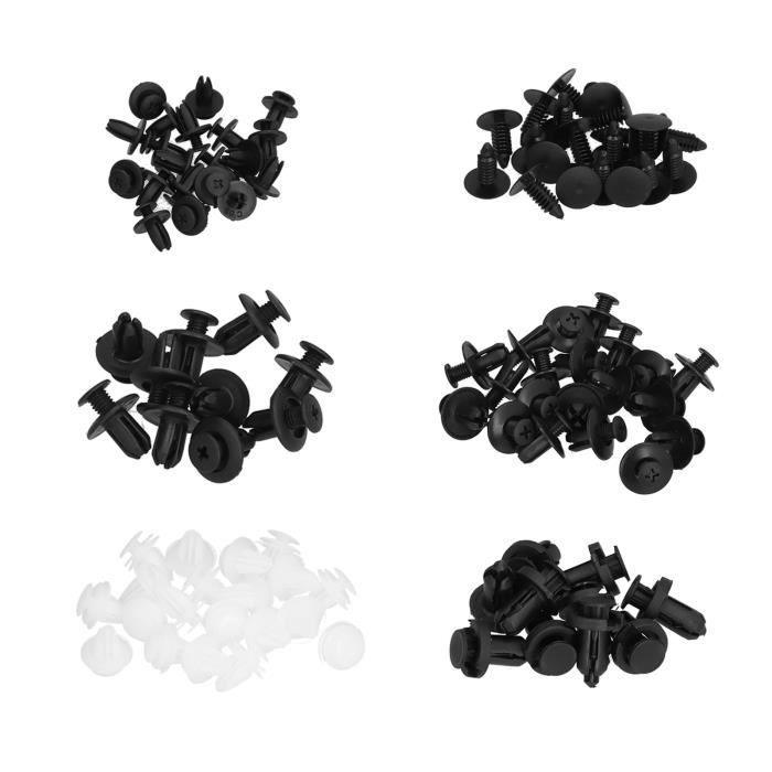 Fdit Clips de carrosserie de voiture 100 pièces de fixation automatique