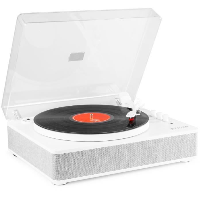 Fenton RP162W Platine vinyle r&eacute;tro hifi avec Bluetooth et haut-parleurs