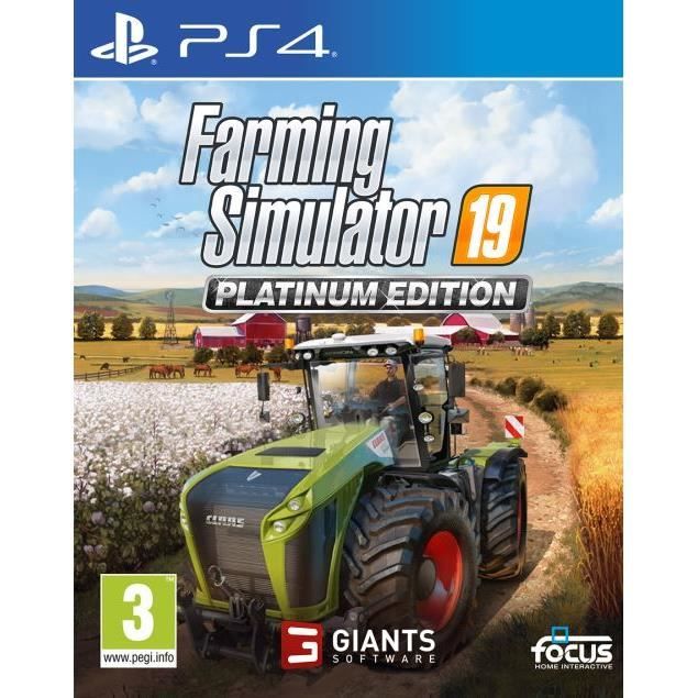 Farming Simulator 19 Édition Platinium PS4 + 1 porte cle