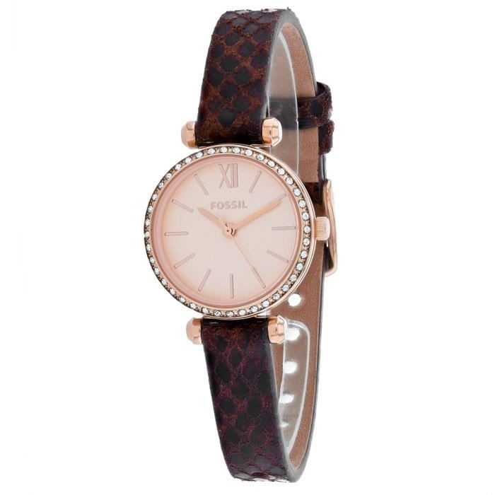 Fossil Women's Tillie Mini Rose gold Watch - BQ3557 , - Achat/vente montre  - Cdiscount