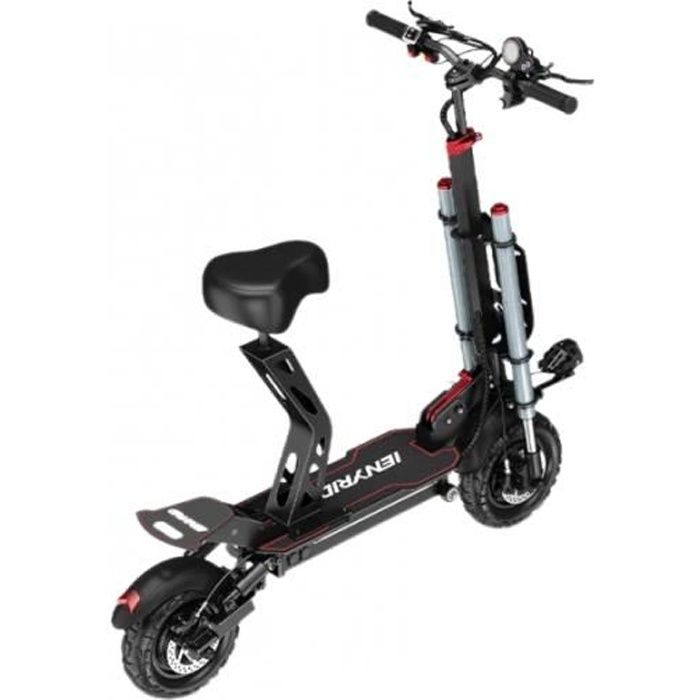 Trottinette électrique Pure Advance+ - Position Avant Unique, Autonomie 50 Km, Moteur 710W, Pneus 10" Sans Chambre, Pliable - Scooter Urbain Adulte - 12