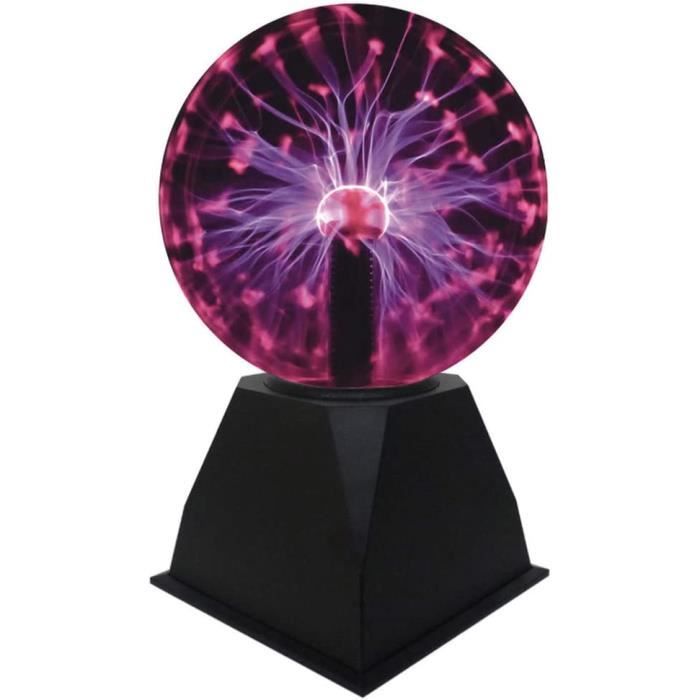 boule plasma, goeco - 5 pouces -  lampe sensible au toucher - lumière rouge - décorations et cadeaux