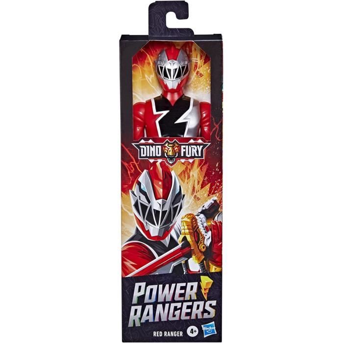 Power Rangers Véhicule Deluxe Avec Figurine Ranger Rouge Jason 15 Cm - Pour Enfants Dès 4 Ans, Fonction Cascade, PWG04