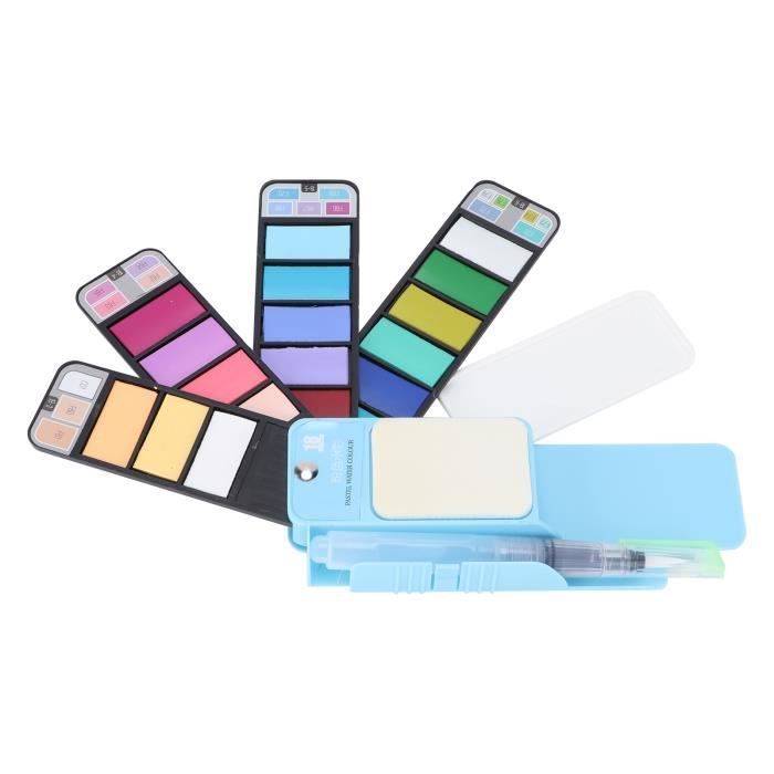 MeiLiang Ensemble Aquarelle De Voyage 52 Couleurs Avec 1