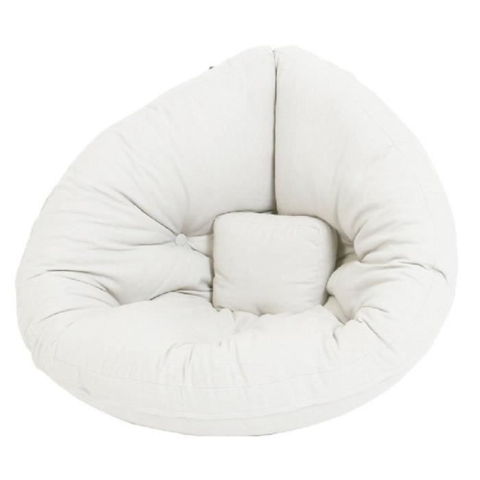 fauteuil futon standard convertible mini nido couleur naturel natural laine inside75