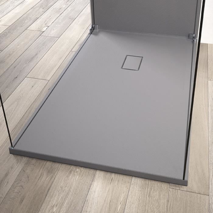 Kinedo Receveur De Douche Recoupable Kinesurf Pietra 120 X 80