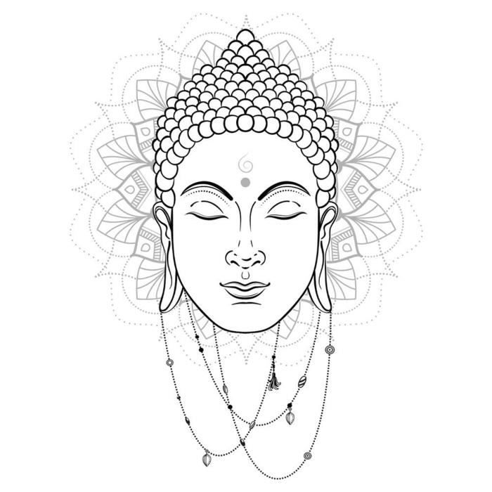 Planche De Stickers Bouddha Noir 50x70 Cm R11 Cdiscount Maison