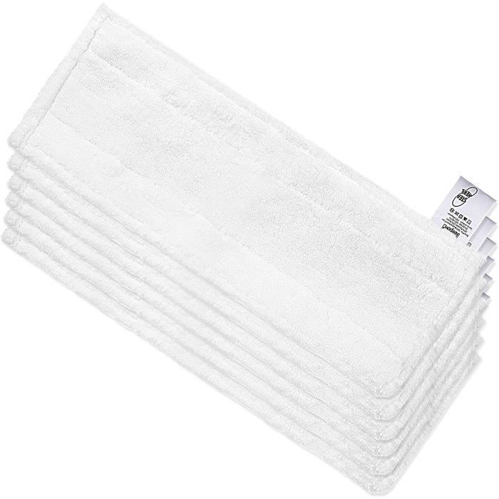 Lot De 5 Bonnettes Microfibre Pour Nettoyeur Vapeur - 18x10 Cm - Lavables Et Réutilisables - Compatibles Plupart Modèles - 7