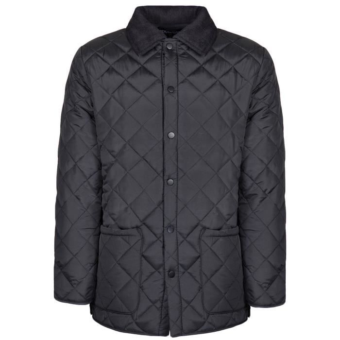 Soul Star Homme Veste Matelassée Chaud Rembourré Court Fashion Manteau S M L XL XXL Noir