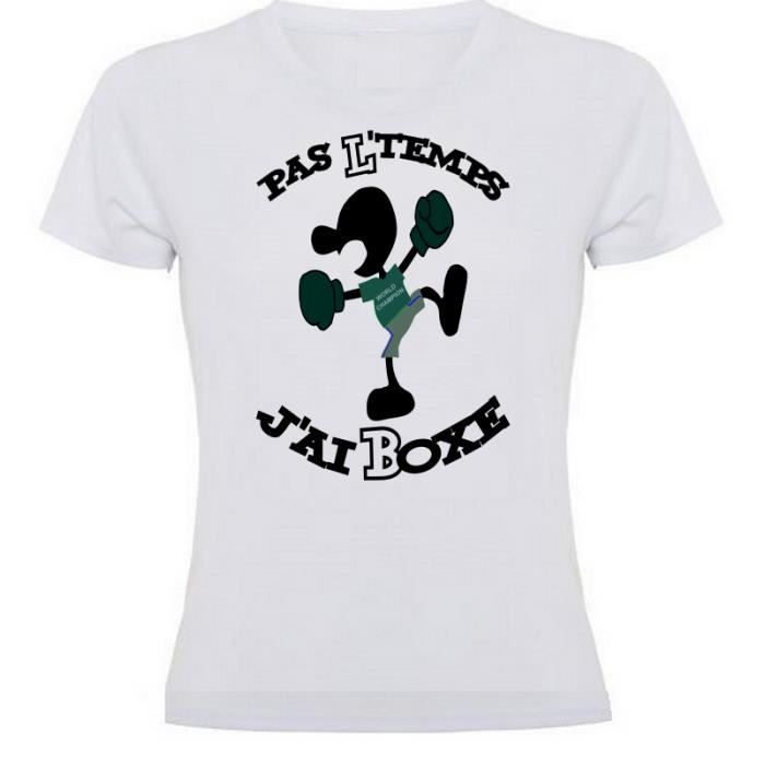 T shirt boxe femme clearance