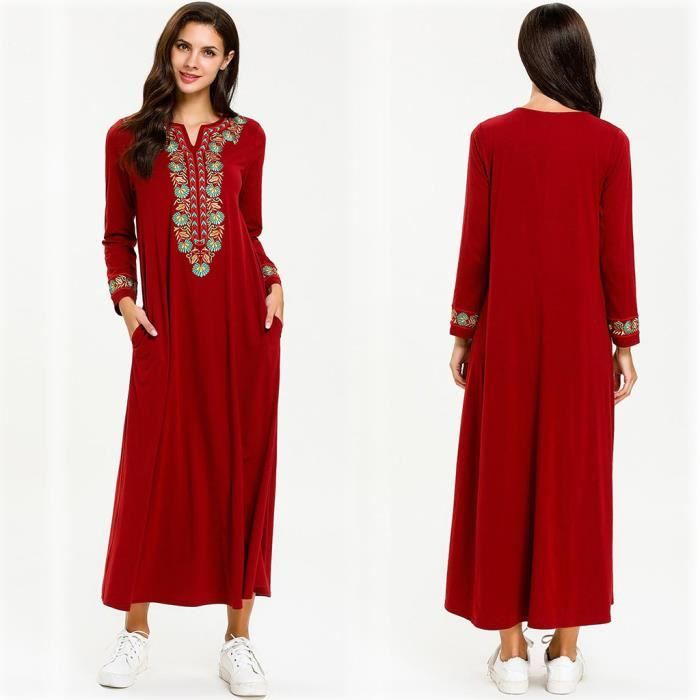 robe arabe rouge