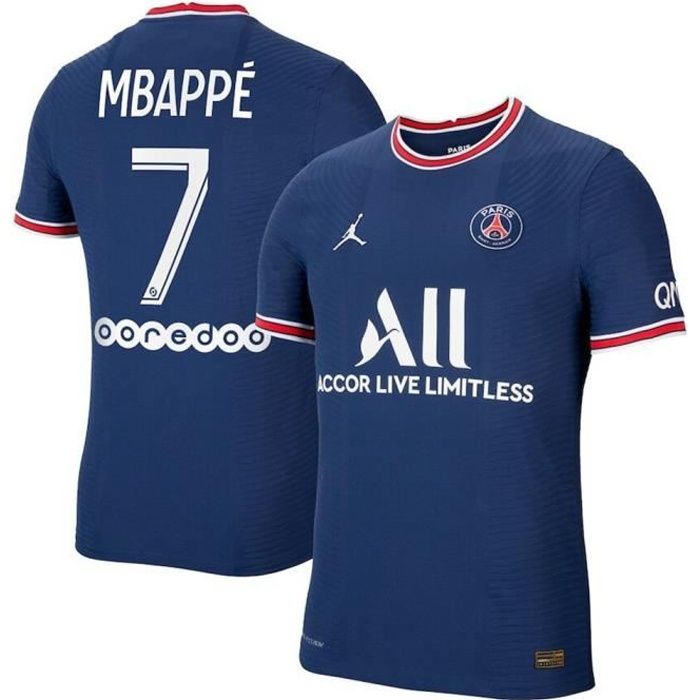 Maillot PSG Third 2021-2022 Player Issue - Nike Noir Taille S - Mbappé / Messi ?