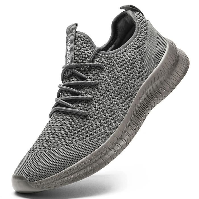 Chaussures De Running Homme - Baskets Sport Respirantes Antidérapantes - Confort Léger Pour Course, Randonnée, Tennis - Slip-On Facile