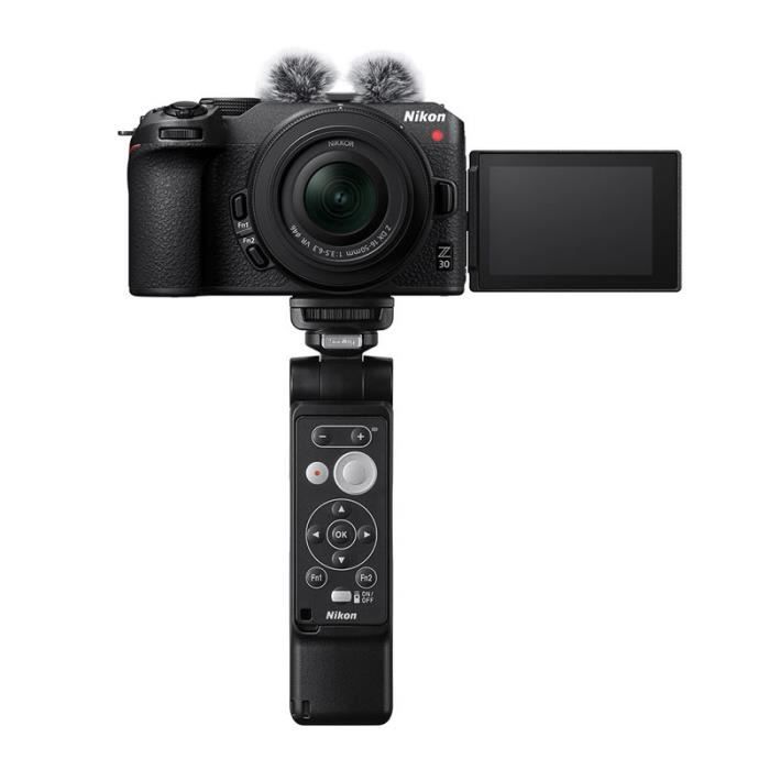 Appareil photo hybride NIKON Z30 + 16-50 DX Kit Vlogger - Noir - 20.9 Mpixels - 4K - Résistant aux éclaboussures