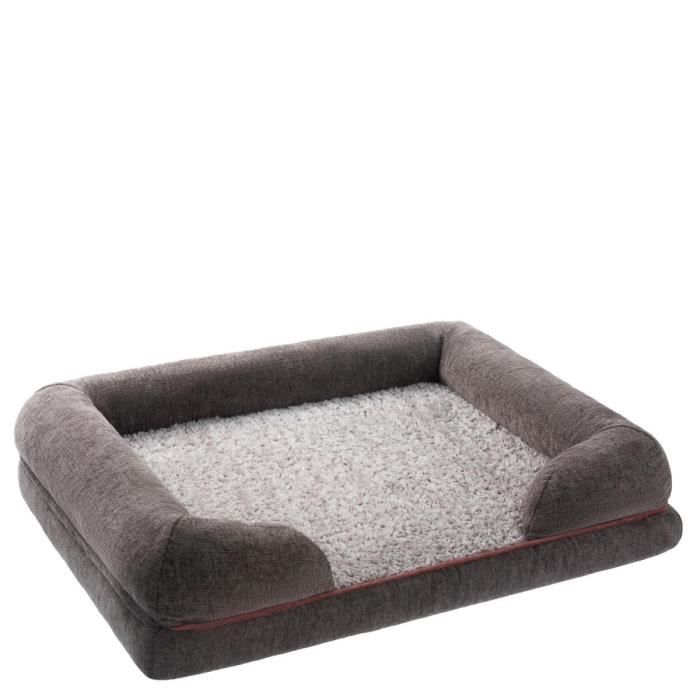 Meilleurs prix pour Lit orthopédique pour chien petstuff® - Housse amovible & lavable - Antidérapant - Moelleux - Gris Foncé - Chien