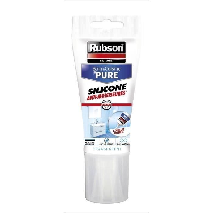 Mastic bain et cuisine Rubson - Tube 150 ml - Transparent