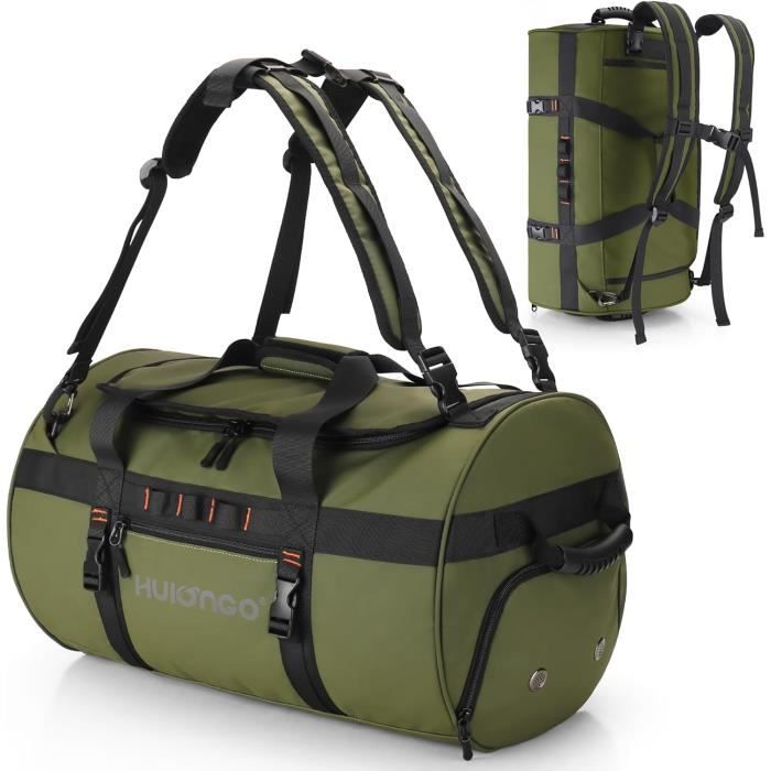 Sac De Sport Hulongo 30L - Sac Week-End 3 En 1 Avec Compartiment à Chaussures