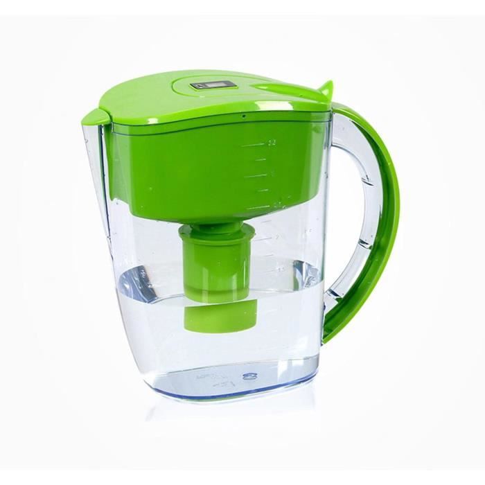 Carafe Filtrante Dafi Crystal 2L - Verre Avec LED - Filtre Calcaire Et Chlore - Sans BPA