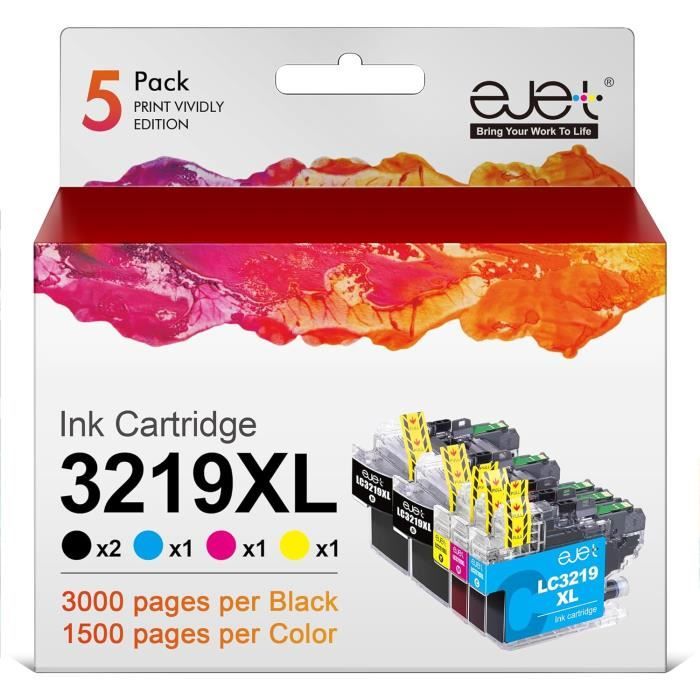 Cartouches D'encre Compatibles Brother LC3217/LC3219 XL Avec Puce - Lot Multicouleur, Neuf