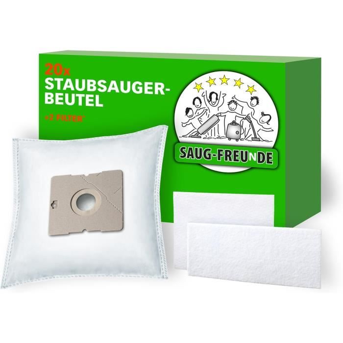 Set De 20 Bolsas De Microfibra + 2 Filtros Para Aspiradora Nilfisk Y Otros Modelos