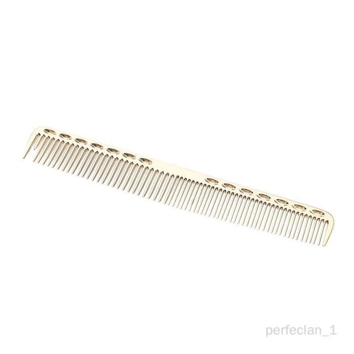 Peigne à Cheveux en Plastique Brosse à Cheveux Anti-statique Démêlant  Peigne pour Coupe De Cheveux Luxe d'or perfeclan