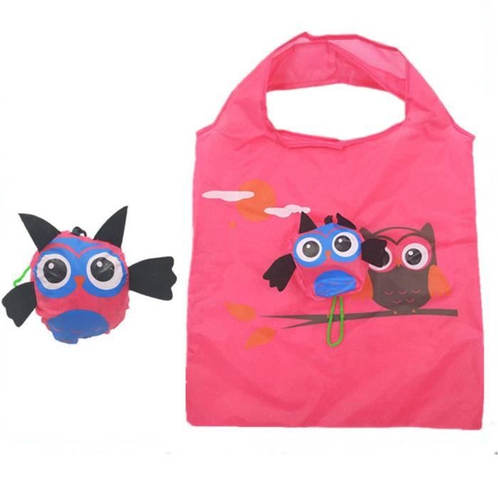 Sac De Courses Portable Reutilisable En Forme D Animal De Dessin Anime Facile A Ranger Rose Rouge Free Size Rose Rouge Achat Vente Sac Shopping 6911523569216 Soldes Sur Cdiscount Des