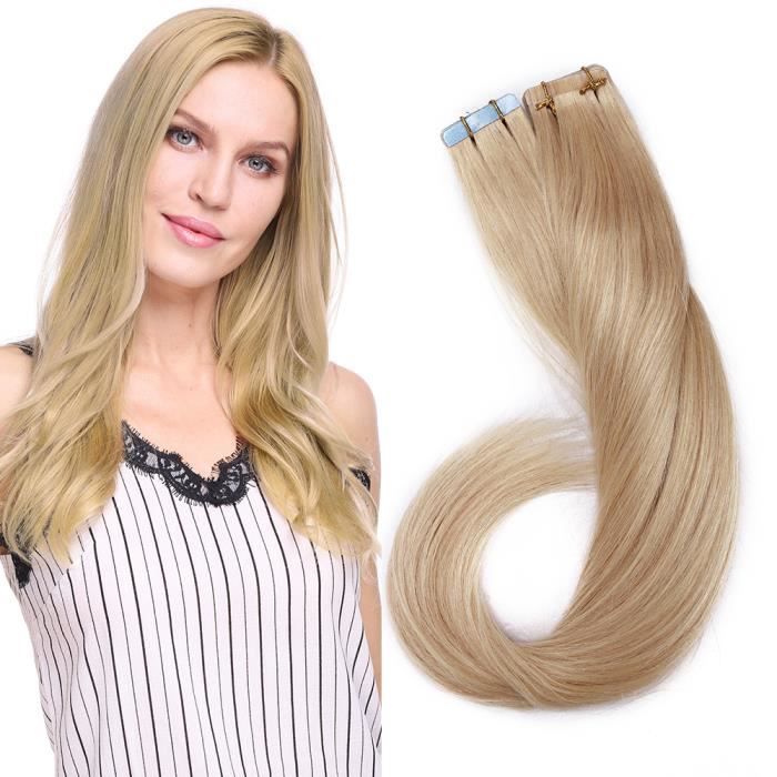 Extensions Cheveux Adhésifs 18 Pouces Extension Adhesive Naturel Invisible  Extension A Froid [3G-PCS * 20 PCS] Tape In Hair - Cdiscount Au quotidien