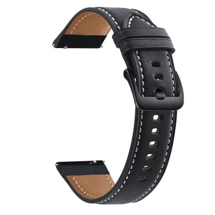 Montre connectée bracelet cuir sales