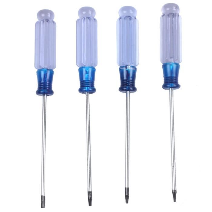 4 Pcs antidérapantes Poignée T5 T6 T7 T8 TORX Magnétique Tournevis Set AD