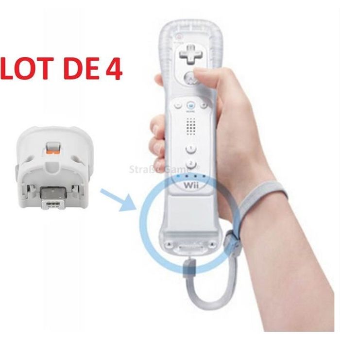 4 x Wii motion plus pour manette Wiimote Nintendo Wii