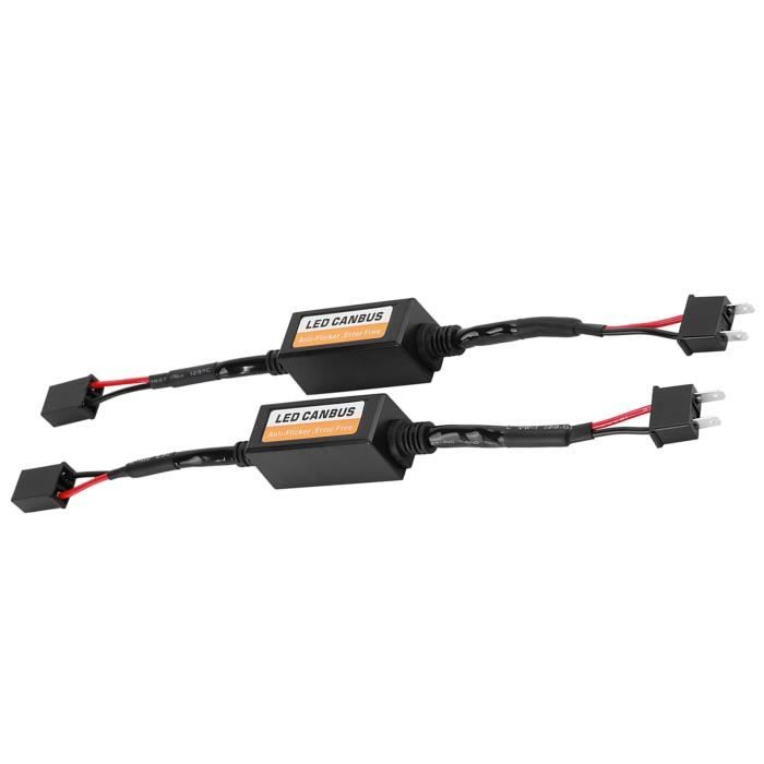 Décodeur LED, 2 Pièces Dispositif de Décodeur de Phare Canbus LED Décodeur LED, 2 Pièces Dispositif de Décodeur de Phare Canbus LED