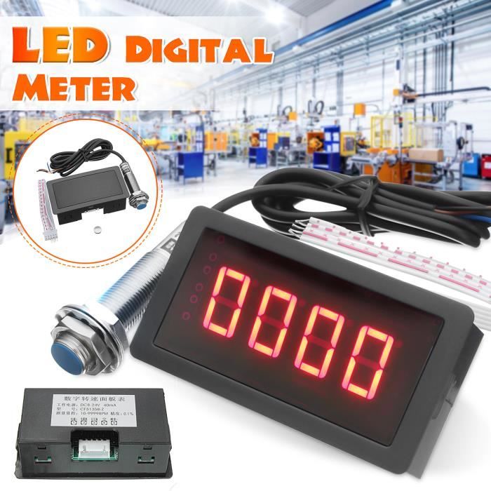 LED Digital Tachymètre RPM Vitesse Compteur + Proximité