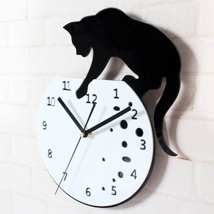 Tofern Horloge Murale Pendule 3d Chat Silencieuse Diy Decoration Ideale Pour Chambre Salon Cuisine Bureau Animal Chat Amusant Blanc Cdiscount Maison Tofern Horloge Murale Pendule 3d Chat Silencieuse Diy Decoration Ideale Pour Chambre Salon Cuisine Bureau Animal Chat Amusant Blanc Cdiscount Maison