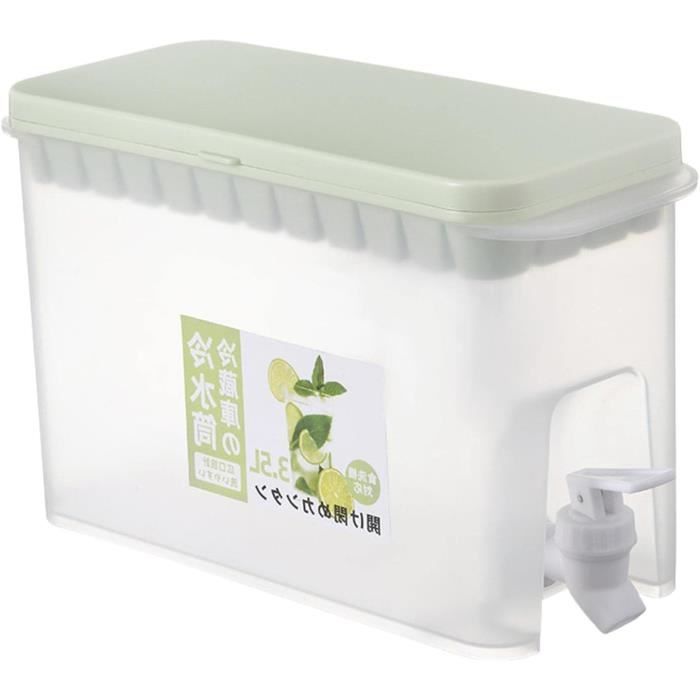 Distributeur De Boissons Professionnel Hakka 8 Litres - Avec Robinet, Pour Jus, Cocktails, Lait - Réservoir Transparent, Bac égouttoir - 10