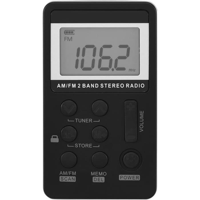Mini Radio Am Fm, Radio De Poche Avec Batterie Rechargeable, Radio ...