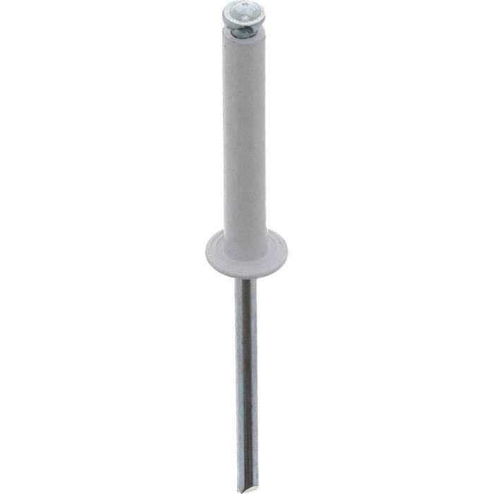 Cora Kit De 100 Vis De Fixation Pour Plaque D'Immatriculation Italienne - Blanc