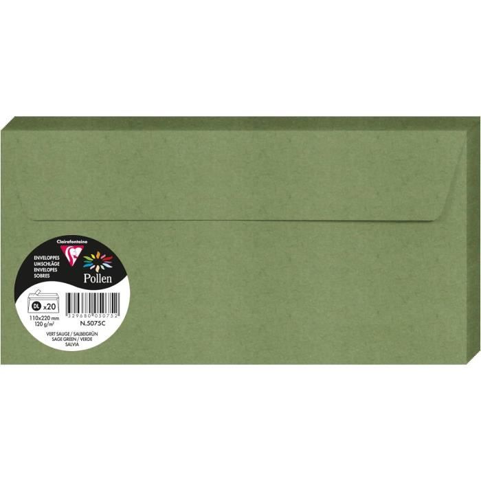 Clairefontaine 5er-Set Briefumschläge C6 (11,4x16,2 Cm) – Selbstklebend, 120 G/m², Korallenfarbe, Für Einladungen & Korrespondenz