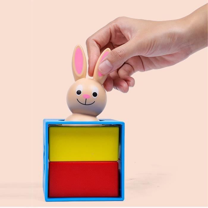 Lapin mécanique jouet rétro en métal tambour à remonter lapin pour décoration de collection