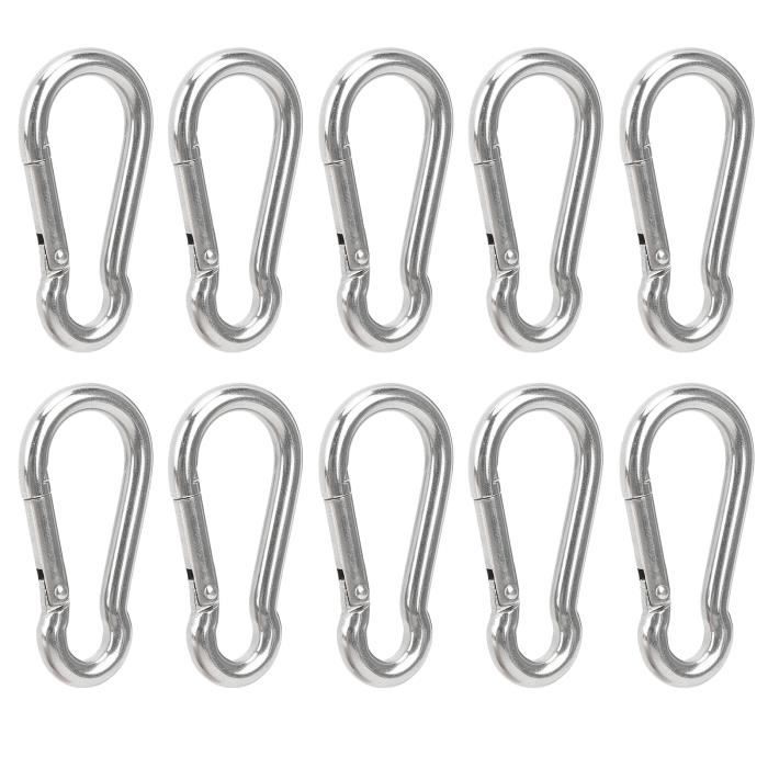 Lot De 3 Mousquetons En Nylon Avec Boucle Rotative 360° – Pour Ceinture, Camping, Randonnée, Clés - 2