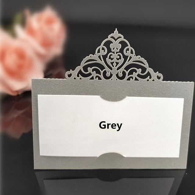 50 Cartes Marque-place En Papier étoile - Blanc - 7.5 X 7.5 Cm - Pour Mariage, Fête, Noël - 2
