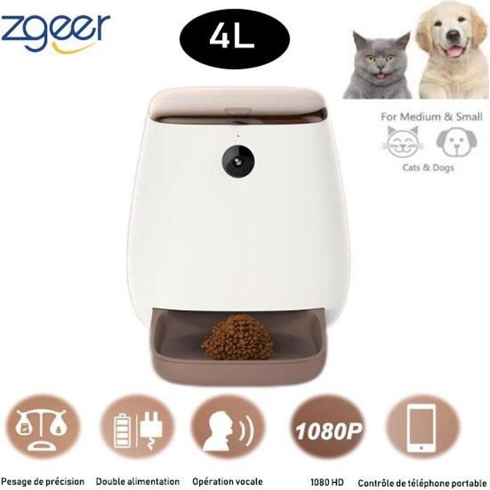 4l Distributeur Croquette Automatique Pour Petit Moyen Grand Chiens Chats Visionnage A Distance Wifi Voix Bidirectionnelle 1080p Cdiscount 4l Distributeur Croquette Automatique Pour Petit Moyen Grand Chiens Chats Visionnage A Distance Wifi Voix Bidirectionnelle 1080p Cdiscount