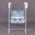 Splendide 2en1 Chaise haute + Balancelle électrique bleu Homey-1