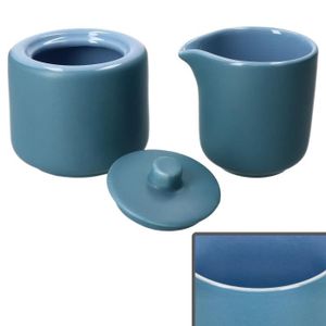 Pot à Lait Et Sucrier En Céramique Blanche - Set Élégant Pour Café Et Petit-Déjeuner