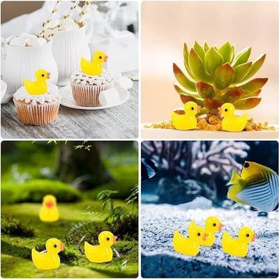 100 Pieces Mini Canards En Résine, Petits Canard Miniature Résine