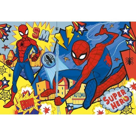 Puzzle 104 pièces maxi Spiderman - Clementoni - Pour enfant de 3 ans et  plus - Multicolore - Cdiscount Jeux - Jouets