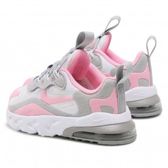 BASKET NIKE AIR MAX 270 REACT BEBE CD2654 104 BLANC ROSE GRIS Cdiscount Chaussures