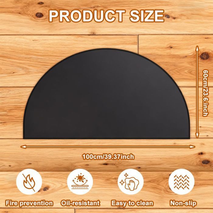 Fire Retardant Fireplace Mat Fire Retardant Stove Spark Guard Plate ...